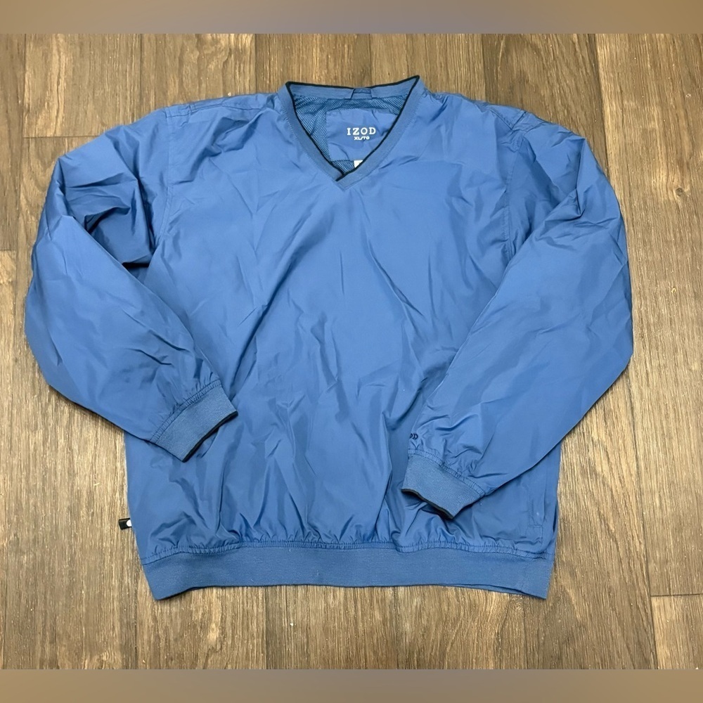 IZOD Blue Pullover Windbreaker Jacket – Men’s XL/TG